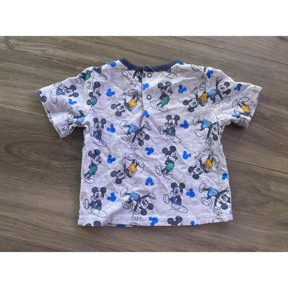 Disney Baby Boys T Shirt Multicolor Mickey Mouse Shirt Size 0/3 Months - Picture 4 of 8